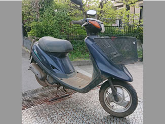 横浜市都筑区茅ケ崎中央で無料で処分と廃車をした原付バイクのヤマハ JOG