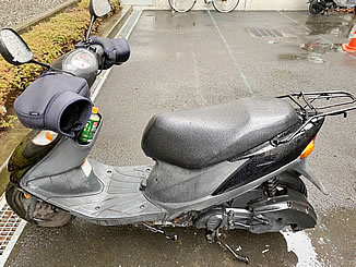 稲城市平尾3で無料で引き取り処分と廃車をした原付バイクのアドレスV125G