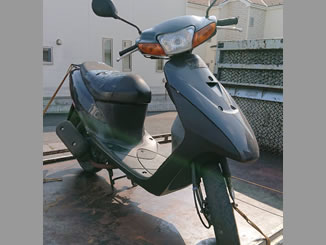 川口市安行領根岸で無料で引き取り処分と廃車をした原付バイクのレッツ2 STD